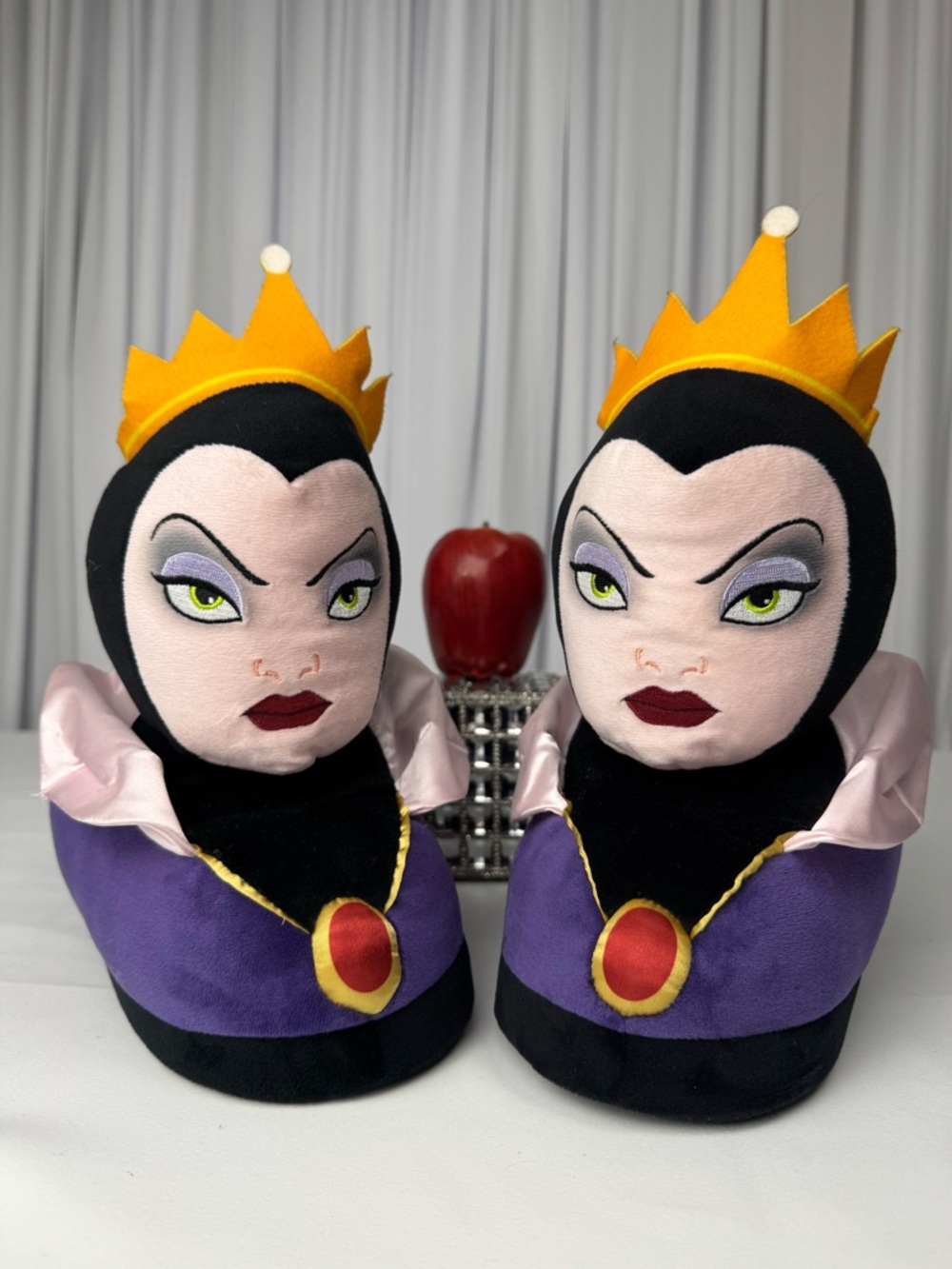 Disney Evil Queen Plush Slippers by Happy Feet